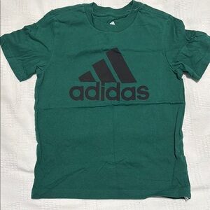 Adidas Green Short Sleeve Tee with Black Logo